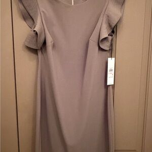Calvin Klein Elegant Taupe Midi Dress